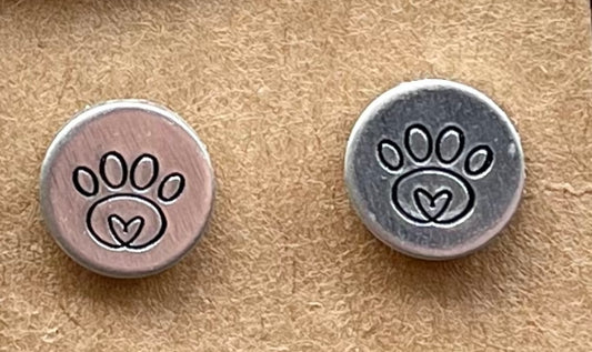 “Paw Print” Stud Earrings