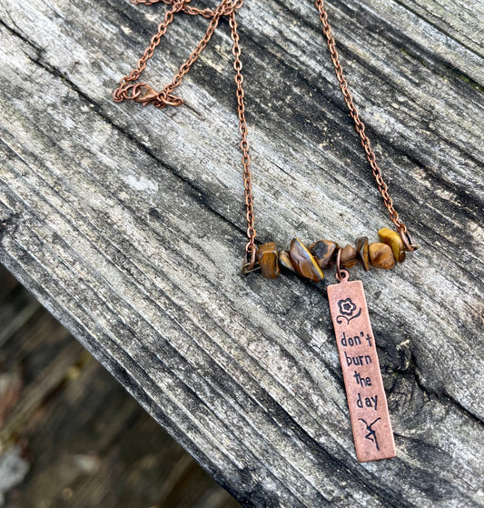 “Don’t Burn the Day” Dave Matthews Band Necklace