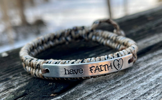 “Have Faith” Cord Bracelet