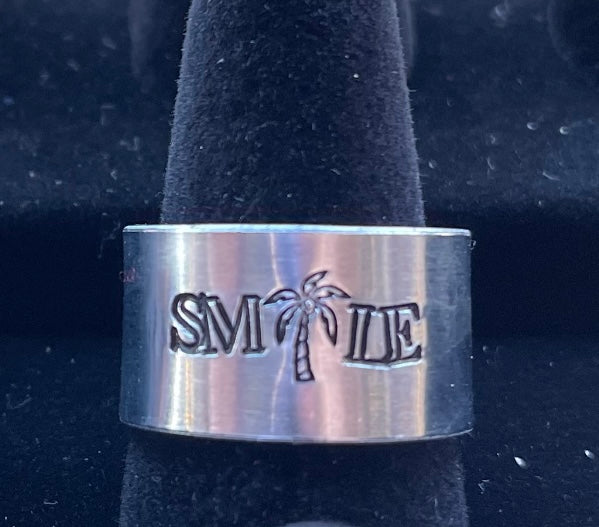 Palm tree “Smile” Ring