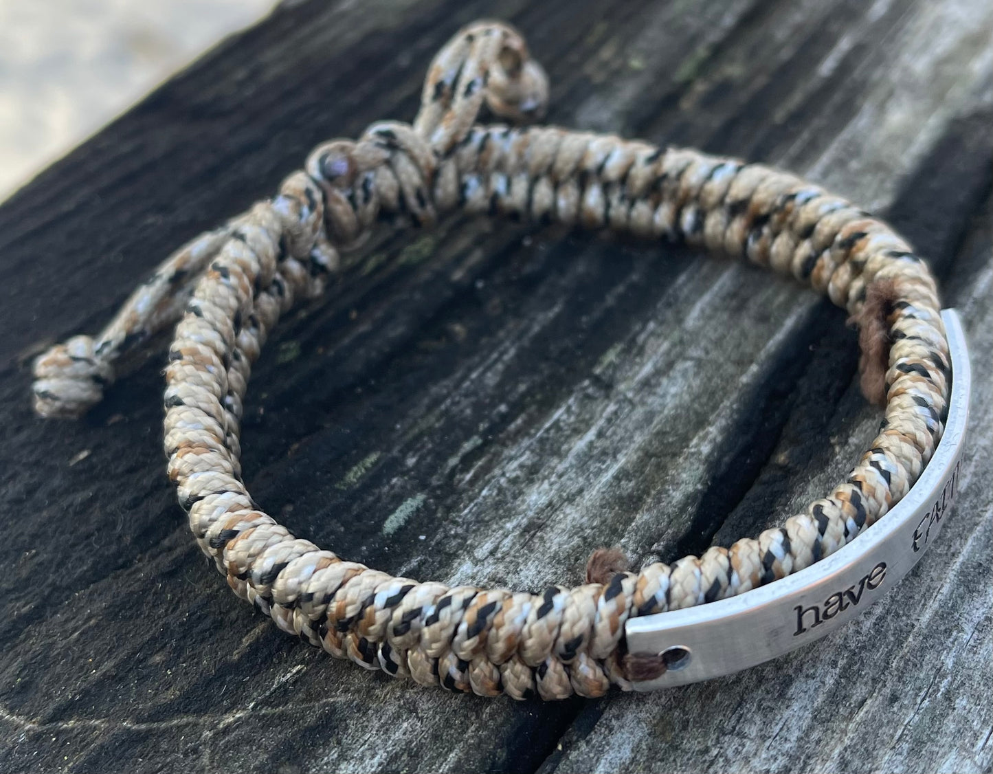 “Have Faith” Cord Bracelet