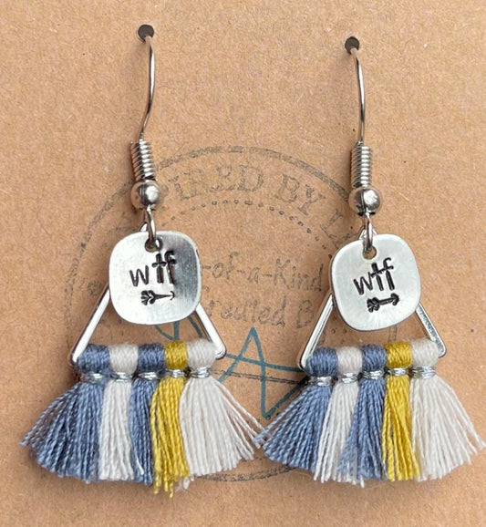 “WTF” Dangle Earrings