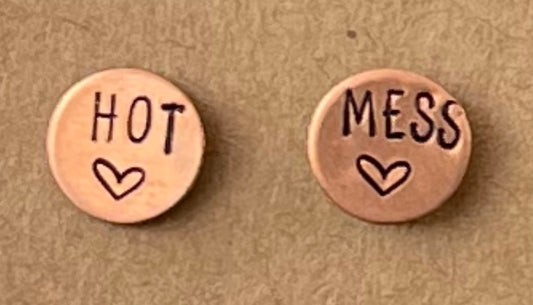 “Hot Mess” Stud Earrings